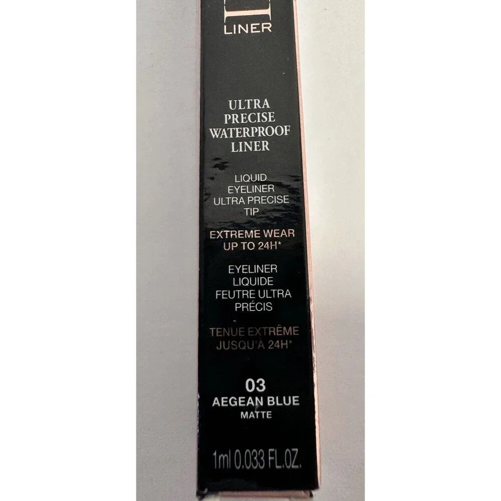 LANCOME IDOLE Ultra Precise Waterproof Liquid Eyeliner AEGEAN BLUE MATTE 03 BNIB